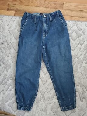 Polo Ralph Lauren High-Waist Relaxed Denim Jogger Pants Size 12